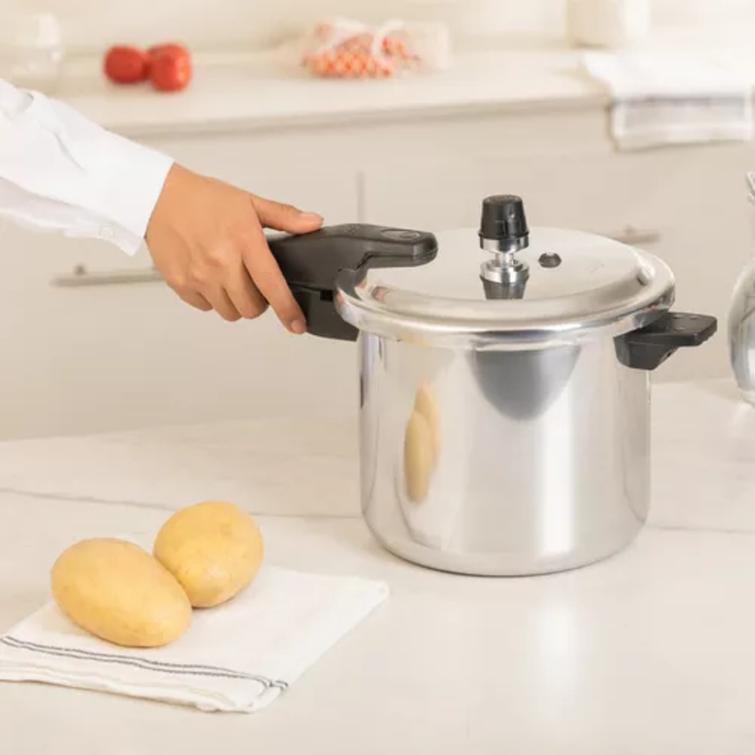 Olla Express 6 Litros Ekco De Aluminio Color Plata